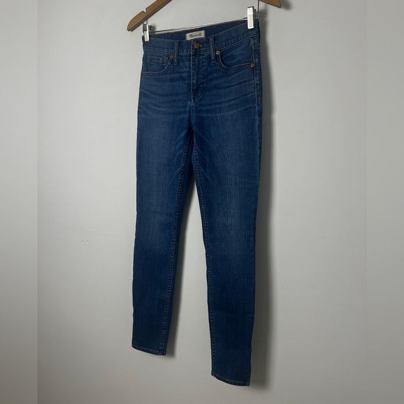 Madewell 9" High-Rise Skinny Jeans in Bonita Wash Side-Slit Edition Size 25 - Picture 5 of 16